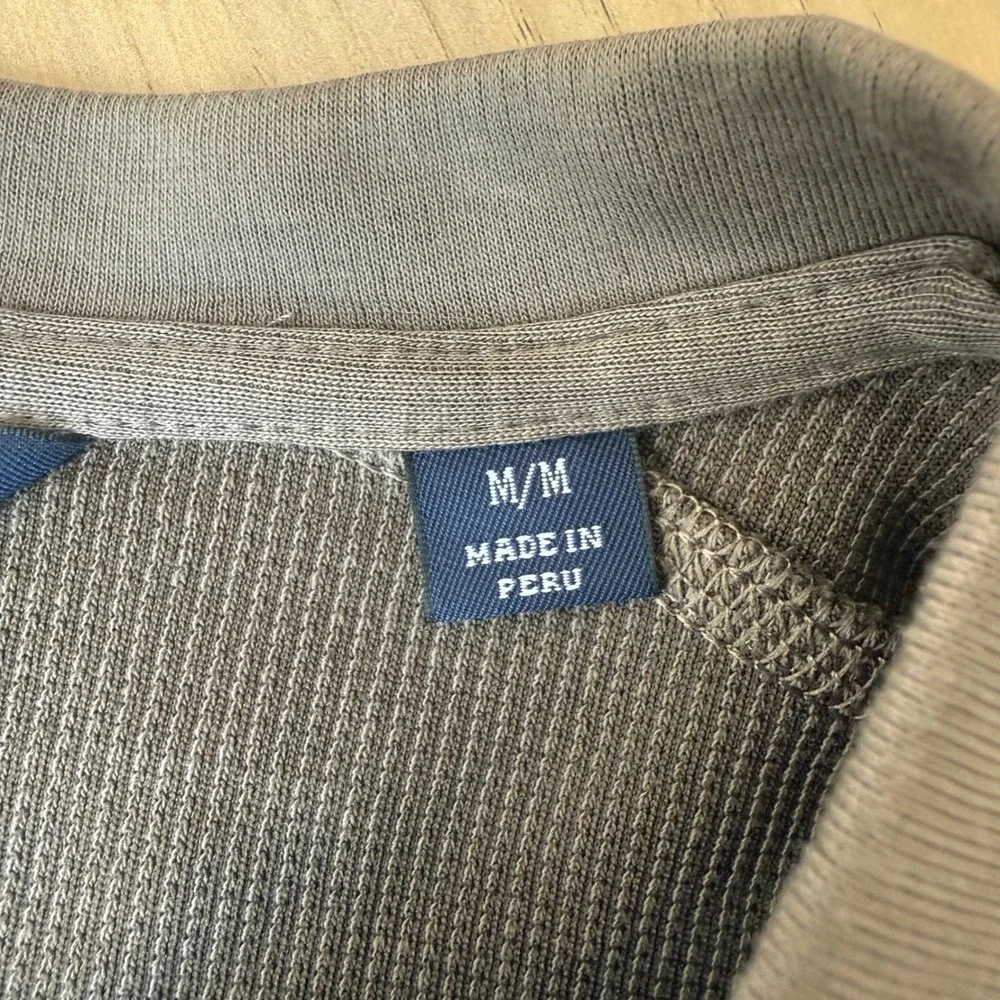 Cutter & Buck Peruvian Pima Cotton V-Neck Pullover Sweater Mens‎ M Olive Brown